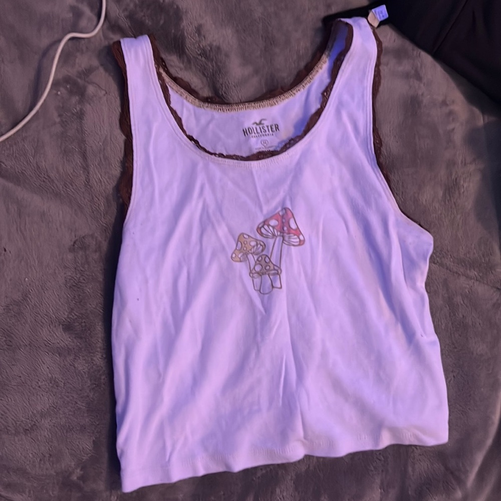 White mushroom tank top